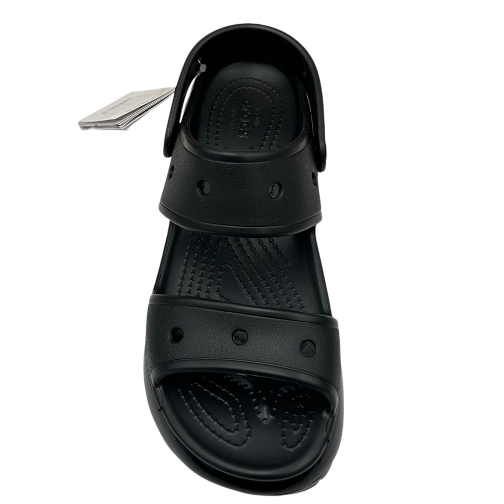 Crocs Women's Mega Crush Sandal Size 9 Black Chunky Platform Water Resistant - Picture 4 of 10